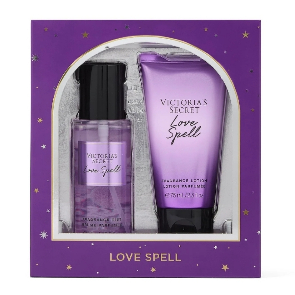 VICTORIA SECRET - LOVE SPELL - MIST N LOTION MINI DUO GIFT SET - TRAVEL SIZE